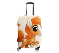 BTCOWZRV Luggage Cover Cute Orange Pony Suitcase Cover Washable Suitcase Protector Anti-scratch Luggage Cover Suitcase Anti Dirt Covers for Travel Fits 18-32 Inches Trunk, style, Small