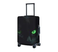 BTCOWZRV Luggage Cover Elastic Washable Suitcase Protector Black cat green eyes Suitcase Covers for Luggage 18-32 Inch Portable Travel Luggage Covers Sleeve Dust-proof Anti-Scratch Baggage Covers,