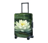 BTCOWZRV Luggage Cover Elastic Washable Suitcase Protector Flower on water Suitcase Covers for Luggage 18-32 Inch Portable Travel Luggage Covers Sleeve Dust-proof Anti-Scratch Baggage Covers, Black,