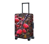 BTCOWZRV Luggage Cover Elastic Washable Suitcase Protector Rose Hip Plant Berries Suitcase Covers for Luggage 18-32 Inch Portable Travel Luggage Covers Sleeve Dust-proof Anti-Scratch Baggage Covers,