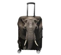 BTCOWZRV Luggage Cover Elephant Black Suitcase Cover Washable Suitcase Protector Anti-scratch Luggage Cover Suitcase Anti Dirt Covers for Travel Fits 18-32 Inches Trunk, style, L