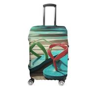 BTCOWZRV Luggage Cover Flip-flops Suitcase Cover Washable Suitcase Protector Anti-scratch Luggage Cover Suitcase Anti Dirt Covers for Travel Fits 18-32 Inches Trunk, style, M