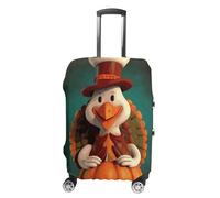 BTCOWZRV Luggage Cover Happy Thanksgiving Turkey Suitcase Cover Washable Suitcase Protector Anti-scratch Luggage Cover Suitcase Anti Dirt Covers for Travel Fits 18-32 Inches Trunk, style, Small