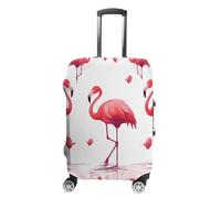 BTCOWZRV Luggage Cover Lovely Pink Flamingos Suitcase Cover Washable Suitcase Protector Anti-scratch Luggage Cover Suitcase Anti Dirt Covers for Travel Fits 18-32 Inches Trunk, style, Small