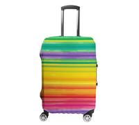 BTCOWZRV Luggage Cover Rainbow Colored Striped Suitcase Cover Washable Suitcase Protector Anti-scratch Luggage Cover Suitcase Anti Dirt Covers for Travel Fits 18-32 Inches Trunk, style, Small