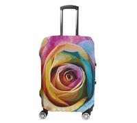 BTCOWZRV Luggage Cover Rainbow Rose Flower Suitcase Cover Washable Suitcase Protector Anti-scratch Luggage Cover Suitcase Anti Dirt Covers for Travel Fits 18-32 Inches Trunk, style, Small