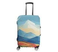 BTCOWZRV Luggage Cover Windmill Flat Illustration Suitcase Cover Washable Suitcase Protector Anti-scratch Luggage Cover Suitcase Anti Dirt Covers for Travel Fits 18-32 Inches Trunk, style, XL