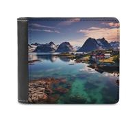 BTCOWZRV Norway Islands Slim Wallets for Men Bifold Wallet