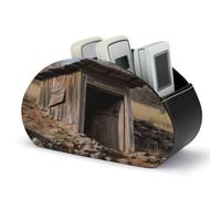 BTCOWZRV Old Ancient Outhouse Remote Control Holder with 5 Compartments