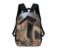 BTCOWZRV Old Ancient Outhouse Travel Backpack Laptop Backpack 17 Inch