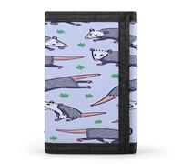 BTCOWZRV Opossum Trifold Wallet for Men Women Stylish Slim Trifold Wallet Minimalist Front Pocket Outdoor Sports Wallets Large Capacity Cards Purse Coin And Credit Card Holder