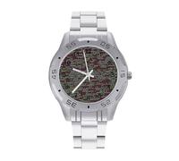 BTCOWZRV Programmer Programming Code Watch for Men Alloy Analog Watch Fashion Wristwatch Easy to Read Business Work Wrist Watch Sport Casual Dress Watch for Husband Father at Birthday Anniversary