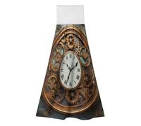 BTCOWZRV Rusty Steampunk Clock Hanging Kitchen Towels with Loop, 2 PCS Luxury Hand Towels for Bathroom, Soft Microfiber Absorbent Face Towels Quick Dry Cleaning Cloths for Kitchen Dish Towels