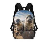 BTCOWZRV Seal on The Beach Travel Backpack Laptop Backpack 17 Inch
