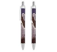 BTCOWZRV Sheep Ballpoint Pens 2 PCS - 0.5mm Retractable Gel Pens with Comfortable Grip, No Bleed Black Ink, Personalized Ball Point Pen Smooth Writing Pens Gift for Men Women