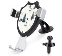 BTCOWZRV Ski Lift with Fir Tree Car Phone Holder, Dashboard & Vent Dual-Use Mount, Anti-Slip Vehicle Phone Support for Daily Use for iPhone 17 Pro Max 16/15/14/13/12/ Samsung