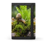 BTCOWZRV Snail Crawling Trifold Wallet for Men Women Stylish Slim Trifold Wallet Minimalist Front Pocket Outdoor Sports Wallets Large Capacity Cards Purse Coin And Credit Card Holder