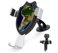BTCOWZRV South America Satellite Image Car Phone Holder, Dashboard & Vent Dual-Use Mount, Anti-Slip Vehicle Phone Support for Daily Use for iPhone 17 Pro Max 16/15/14/13/12/ Samsung