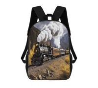 BTCOWZRV Steam Locomotive Train Travel Backpack Laptop Backpack 17 Inch