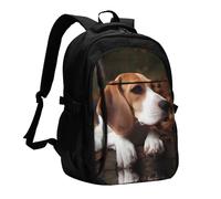 BTCOWZRV Travel Laptop Backpack Business Backpack for Men Women Cute Beagle Travel Backpack with USB Charging Port