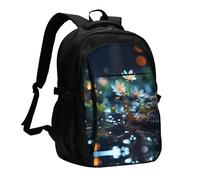 BTCOWZRV Travel Laptop Backpack Business Backpack for Men Women There are different little flowers Travel Backpack with USB Charging Port