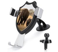 BTCOWZRV Walking Elephants Mother Car Phone Holder, Dashboard & Vent Dual-Use Mount, Anti-Slip Vehicle Phone Support for Daily Use for iPhone 17 Pro Max 16/15/14/13/12/ Samsung