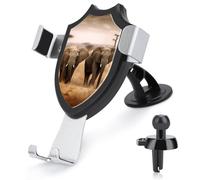 BTCOWZRV Wild Animals Elephants Car Phone Holder, Dashboard & Vent Dual-Use Mount, Anti-Slip Vehicle Phone Support for Daily Use for iPhone 17 Pro Max 16/15/14/13/12/ Samsung