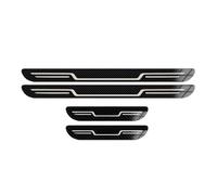 BTDLE 4Pcs Stainless Steel Car Door Sill Protector for BMW 4 Series F32 Coupe, Front Rear Door Pedal Kick Protection Anti-Scratch Entry Edge Guard Trim,A/Carbon Fiber Texture