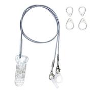 BTE Hearing Aid Clips for Adults and Kids with 7mm 9mm 11mm Silicone Loops for BTE Hearing Aids and Carry Case, Gray, 8 Piece Set