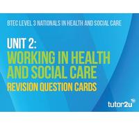 BTEC National Health & Social Care Unit 2 Revision Question Cards