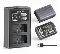 BTECH EN-EL25 Battery 1350 mAh Pack of 2 with 18 W LCD Dual Fast Charger, Replacement Battery for Nikon Z30, Z50, Z fc, Z50 II