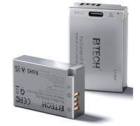 BTECH LP-E17 Battery USB-C 2 Pack with Direct Charge with USB-C Cable, Compatible with Canon EOS R50, R10, R8, RP, R100, M50, M50 Mark II, M6 Mark II, 850D, 800D, 77D