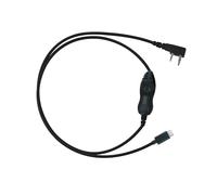 BTECH PC03 USB-C Programming Cable - FTDI Chipset for Baofeng & Kenwood K1 2 Pin Two-Way Radios | Compatible with Windows, Mac, and Linux | Easy Plug-and-Play Chirp Programming
