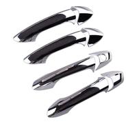 BTEDSXC Outer Door Handle Caps Shell Compatible with Benz for CLA Class W117 2014-2015 Chrome Silver Exterior Door Handle Cover Trim Cap Kit LHD Automobile Exterior Accessories
