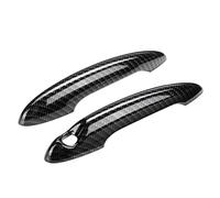 BTEDSXC Outer Door Handle Caps Shell Compatible with BMW for MINI for Cooper for R50 R52 for R53 R55 R56 R57 R58 R59 Carbon Fiber Outside Exterior Door Handle Cover Trim Auto Parts