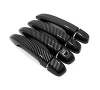 BTEDSXC Outer Door Handle Caps Shell Compatible with for Accord 10th 2018-2021 Car Sticker Carbon Fiber Style Silver Exterior Door Handle Moulding Cover Trim Decor Accessories