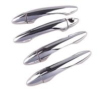 BTEDSXC Outer Door Handle Caps Shell Compatible with Kia for Forte for K3 for Cerato 2013 2014 2015 2016 2017 Silver Car Exterior Front Rear Left Right Door Handle Cover Trim Set 1 Hole