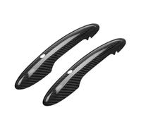 BTEDSXC Outer Door Handle Caps Shell Compatible with MINI for Cooper F54 F55 F56 F57 for F60 with Handle with Sensor Holes Light Hole Car Door Handle Cover Carbon Fiber Black