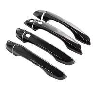 BTEDSXC Outer Door Handle Caps Shell Compatible with Peugeot for 2008 P24 2019-2024 Cover Door Handle Carbon Fiber Chrome Scratch External Decoration Car Accessories Parts