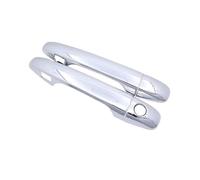 BTEDSXC Outer Door Handle Caps Shell Compatible with Toyota for IQ AJ10 10 2008 2009 2010 2011 2012 2013-2015 Car Stickers Front Real Door Handle Chrome Carbon Cover Right Left