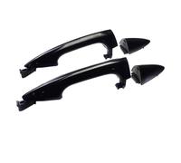 BTEDSXC Side Sliding Door Handle Compatible with Hyundai for Accent LE 2016 2017 Black Car Auto Outside Exterior Front Rear Left Right Door Handle 826611R050 826621R060(Rear Pair)
