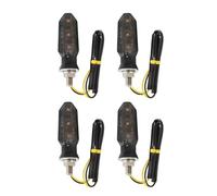 BTEDSXC Signal Light Motorcycle 12V 10mm Turn Signal Lights Amber Flasher Front Rear Light Indicator Lamp Universal