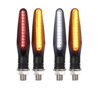 BTEDSXC Signal Light Universal Motorcycle Turn Signal Light Built For Relay Flasher Flowing Water Blinker Bendable Flashing Lamp Accessories