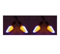BTEDSXC Turn Indicator Lamp Compatible With CBR650R For CBR500R For CBR650F For CRF1100L For Twin Motorcycle Turn Signal Lights Blinker Flasher Light