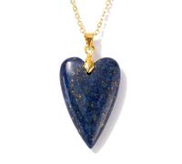 BTEYIVTA - Unique Color Heart Shape Handmade Natural Crystal Pendant Necklace with Gift Box for Women (with Chain), Gemstone, Amethyst
