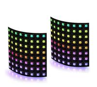 BTF-Lighting 2 Pack WS2812B ECO RGB Alloy Wire 5050SMD Individual Addressable 8X8 256 Pixel LED Matrix Panel Flexible FPCB Full Color Work with WLED,SP802E Controller Image Video Text Display DC5V