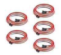 BTF-LIGHTING 3 Pin 20AWG JST SM LED Connector 5pcs/Pack Male Female Connector with 2m Cable for WS2812B WS2811 WS2814 SK6812 FCOB WS2811 IC LED Strip without Soldering Controller Wire