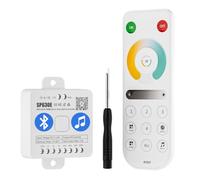 BTF-LIGHTING 4 Zones 2.4GHz RF Remote RB2 & SP630E Bluetooth Controllers Kit Support FCOB COB SMD PWM or SPI CCT Dual White Tunable Color Temperature LED Strip DC5V DC12V DC24V