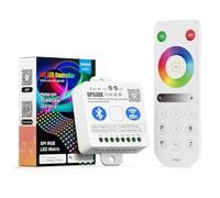 BTF-LIGHTING 4 Zones 2.4GHz RF Remote RB3 & SP530E WiFi Bluetooth Controllers Kit Support FCOB COB SMD PWM or SPI RGB RGBW LED Strip WS2811 WS2812B WS2814 WS2815 SK6812 IC etc DC5V DC12V DC24V