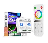 BTF-LIGHTING 4 Zones 2.4GHz RF Remote RB4 & SP530E WiFi Bluetooth Controllers Kit Support FCOB COB SMD PWM or SPI RGBCCT RGBWW LED Strip DC5V DC12V DC24V
